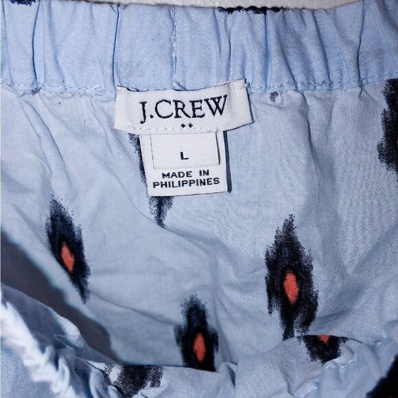 J. CREW Ikat Print Tribal Cotton Off Shoulder Dress - Picture 10 of 11